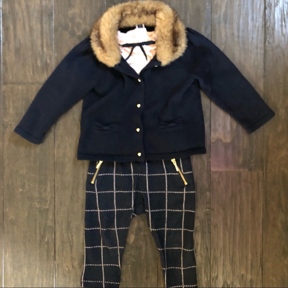 Janie and Jack Sweet Stables Outfit Sz 12-18
